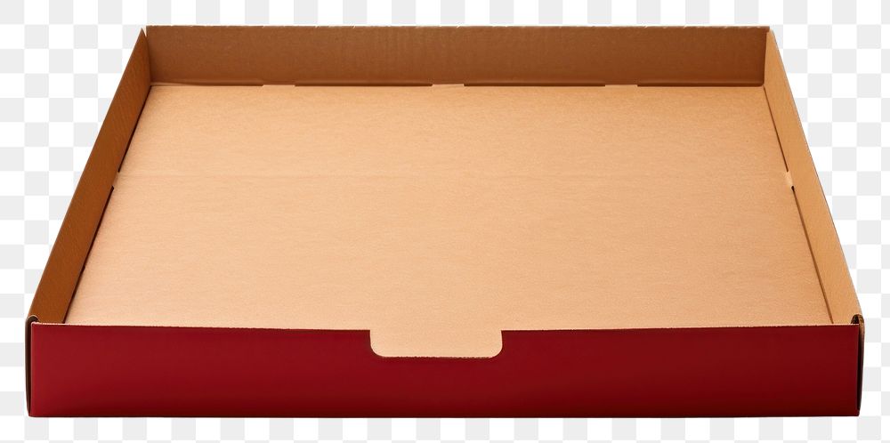 PNG  Empty pizza box cardboard tray white background. AI generated Image by rawpixel.