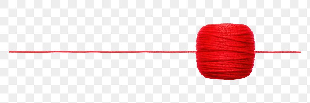 PNG  Red thread red white background material. AI generated Image by rawpixel.