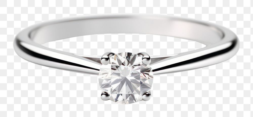 PNG Jewelry diamond silver ring. AI generated Image by rawpixel.