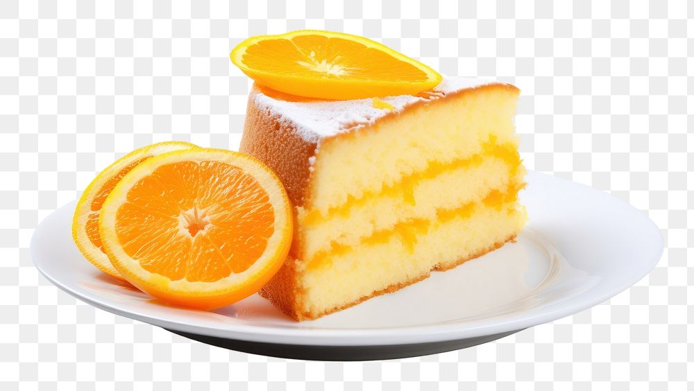 PNG Cake plate dessert orange. 