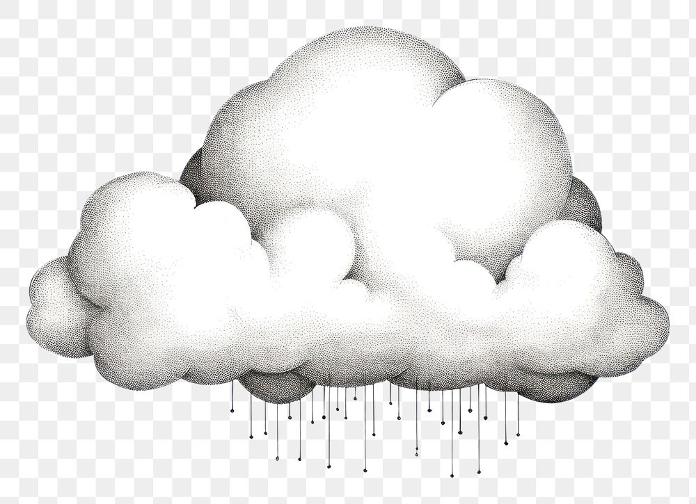 PNG  Cloud drawing sketch white. AI generated Image by rawpixel.