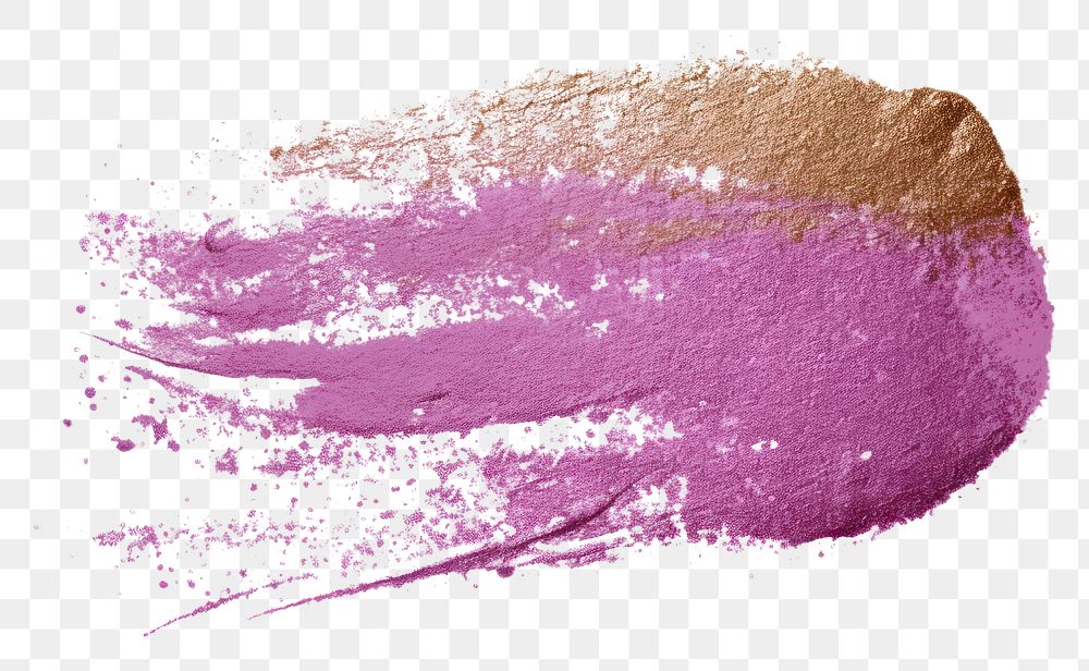 PNG  Glitter texture brush stroke cosmetics powder white background. AI generated Image by rawpixel.