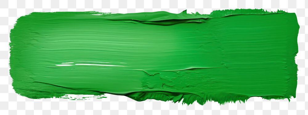 PNG  Green flat paint brush stroke backgrounds rectangle white background. AI generated Image by rawpixel.