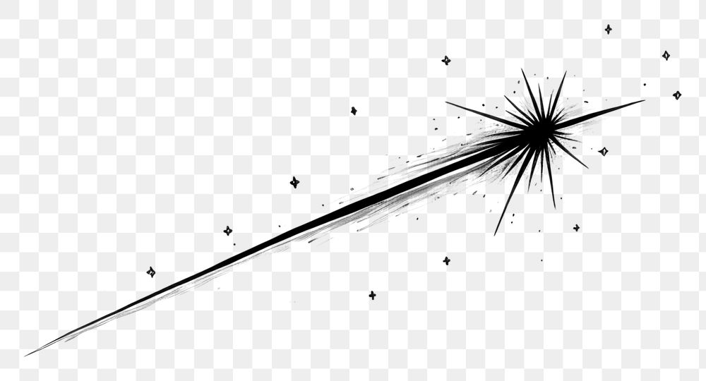 PNG  Shooting star fireworks line white background