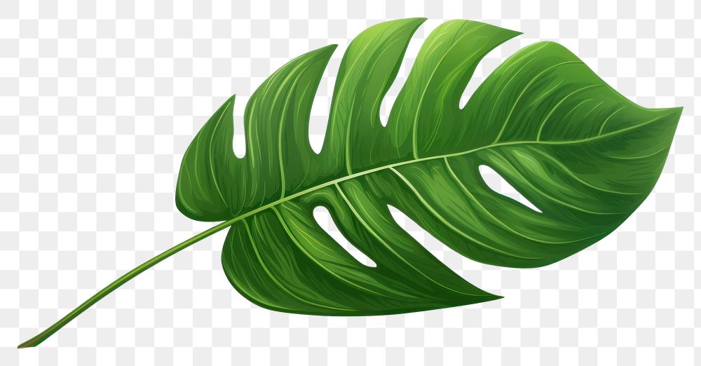 PNG Tropical leave plant green leaf. AI generated Image by rawpixel.