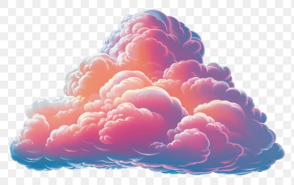 PNG A Cloud isolated on clear solid background cloud nature sky. 