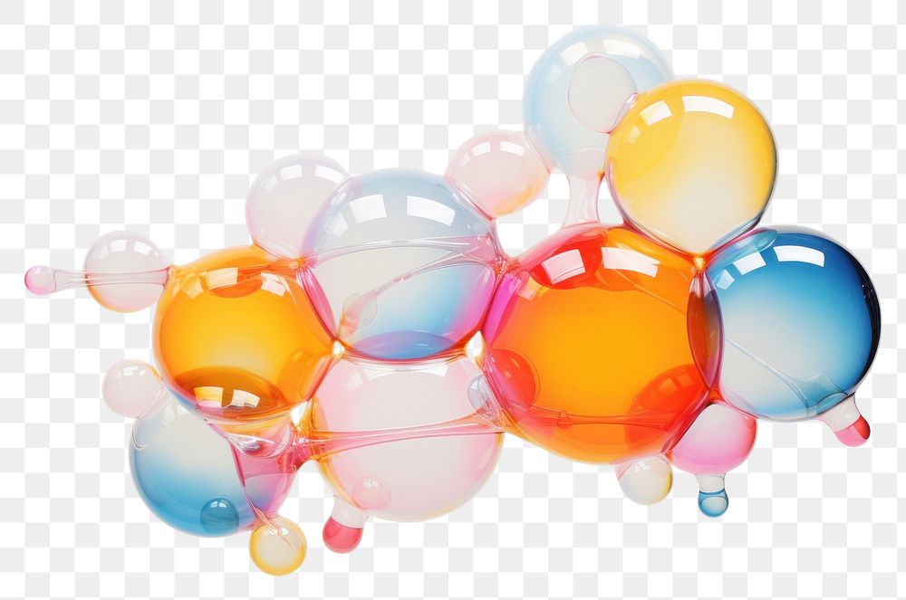 PNG Minimal group of bubble on a transparent glass backgrounds balloon white background. 