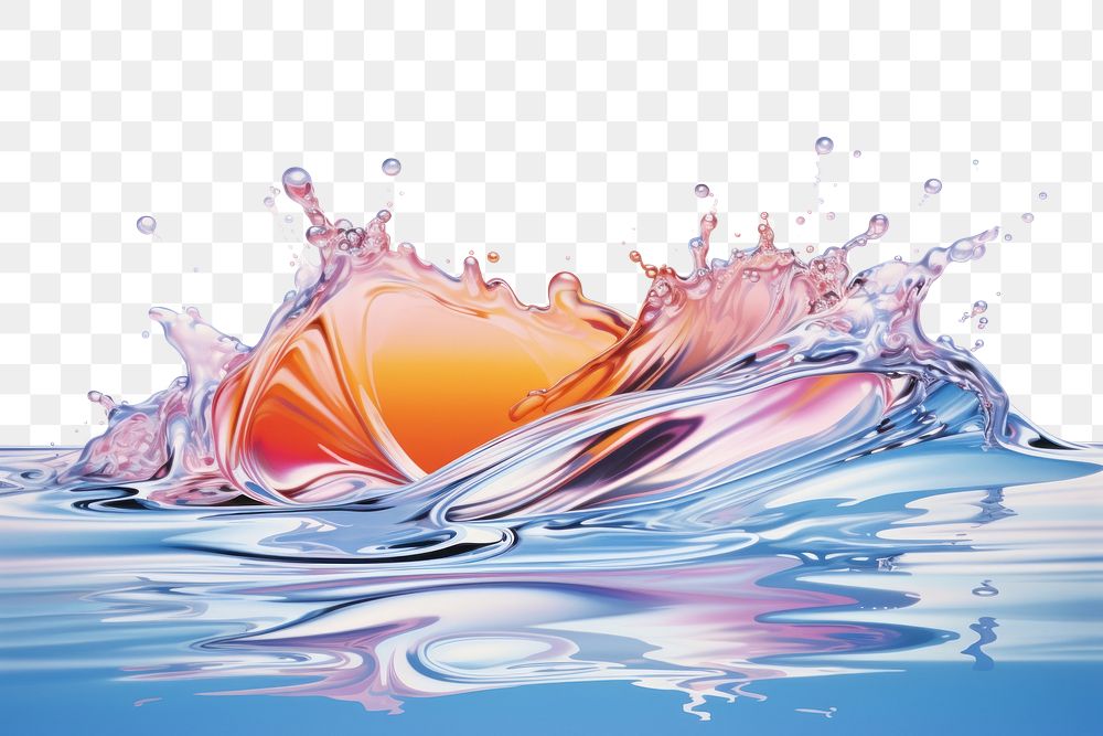 PNG Water swish isolated on clear solid background backgrounds outdoors sea. AI generated Image by rawpixel.