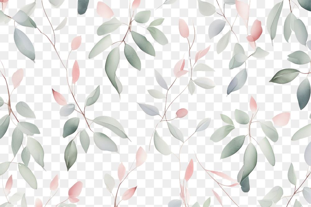PNG  Art printing leaves pattern Eucalyptus art backgrounds wallpaper. 