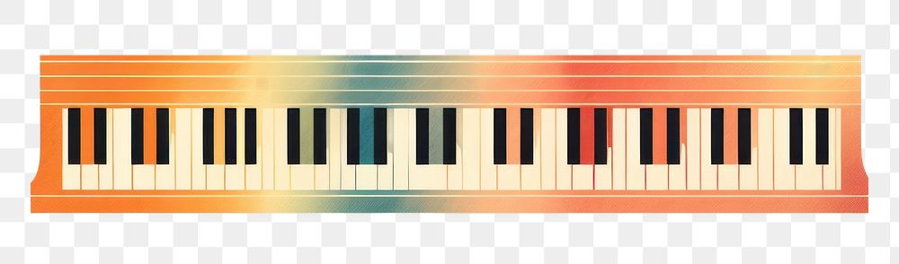 PNG Simplified piano keyboard paper music. AI generated Image by rawpixel.