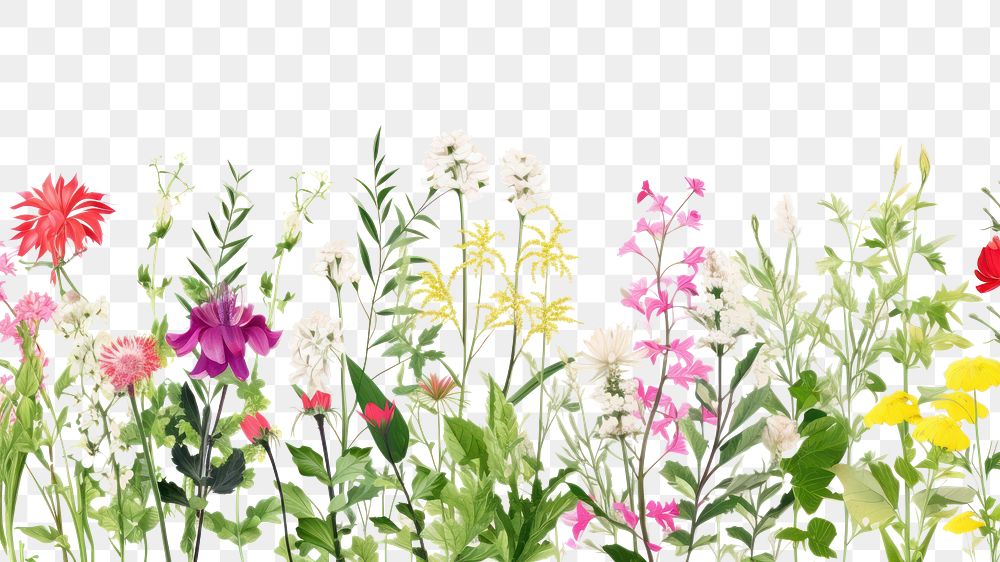 PNG  Flower backgrounds outdoors nature. AI generated Image by rawpixel.