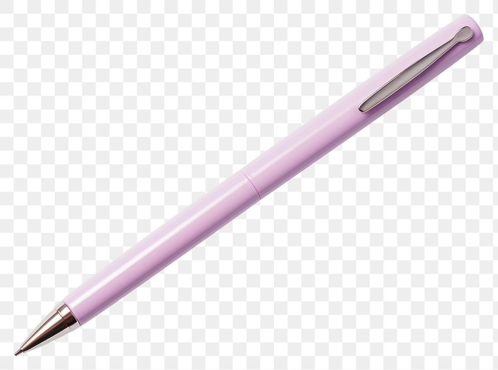 PNG  Ballpoint Pen pen white background lavender. AI generated Image by rawpixel.