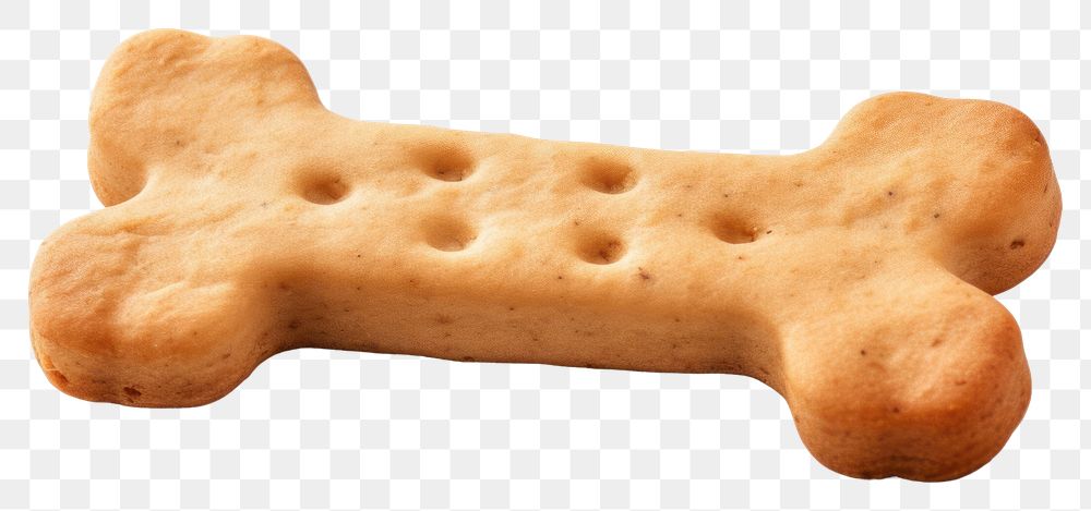 PNG  Bone-shaped biscuit dog snacks cookie food white background. AI generated Image by rawpixel.