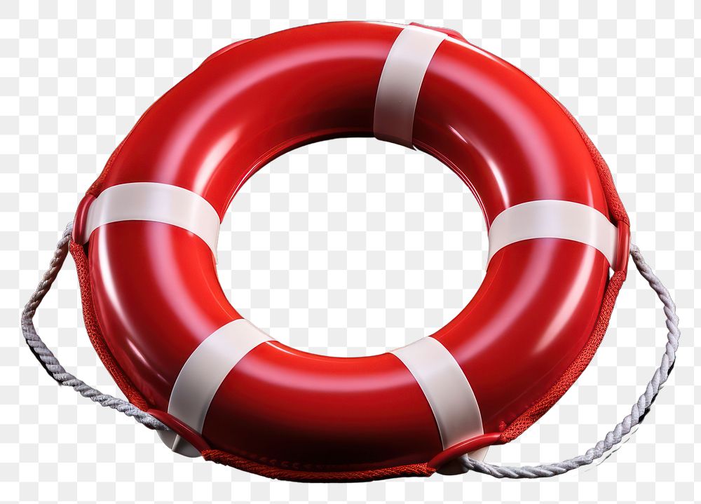 PNG  Red Lifebelt lifebuoy red protection. AI generated Image by rawpixel.