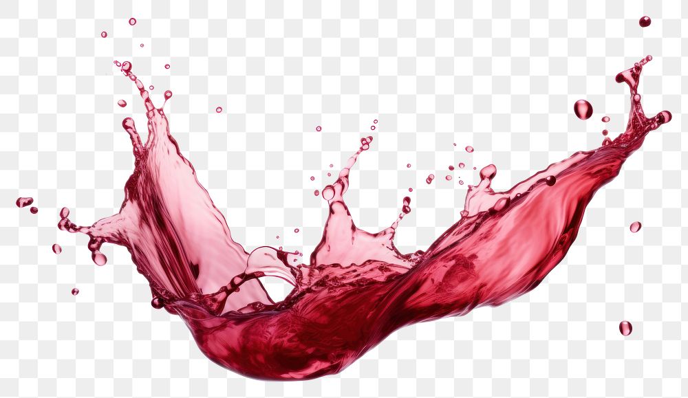 PNG Realistic wide red color wine water splash refreshment splattered freshness. AI generated Image by rawpixel.