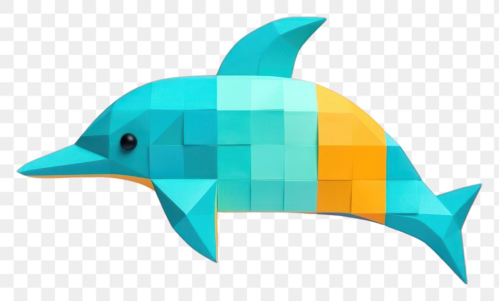 PNG  Dolphin with wave animal mammal fish. AI generated Image by rawpixel.