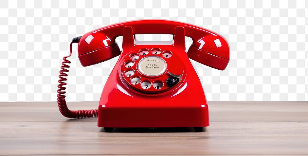 PNG Vintage red telephone electronics technology nostalgia. AI generated Image by rawpixel.