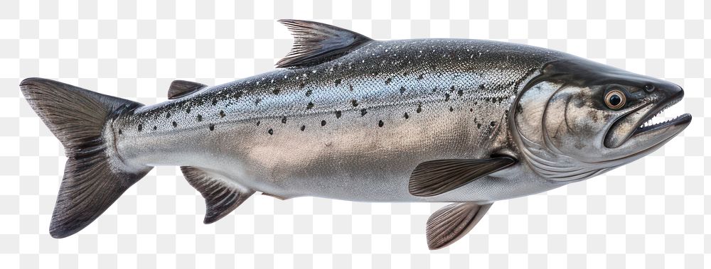 PNG Chum Salmon animal fish white background. AI generated Image by rawpixel.