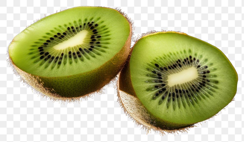 PNG Halved kiwi fruit flying halved plant food. AI generated Image by rawpixel.