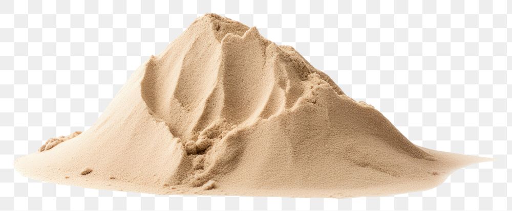 PNG Only sand white background crumpled outdoors. AI generated Image by rawpixel.