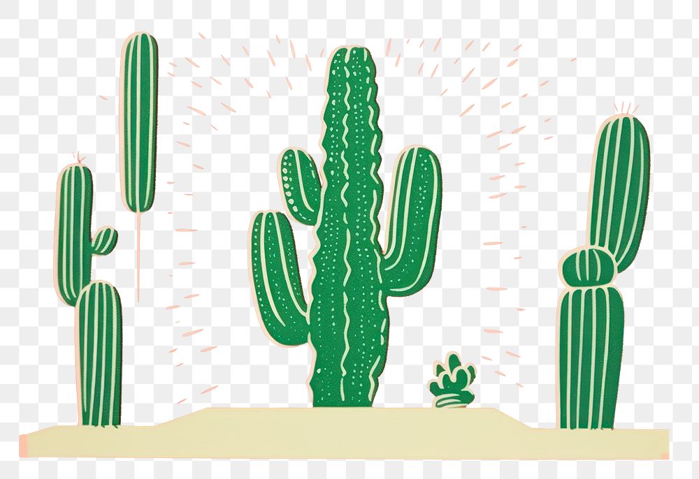 PNG Cactus plant creativity blackboard. AI generated Image by rawpixel.