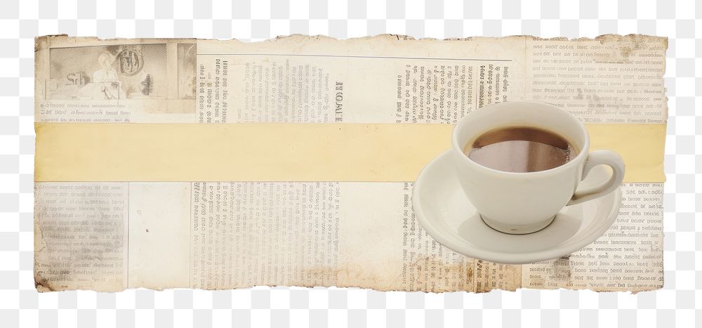 PNG Coffee saucer drink text. AI generated Image by rawpixel.