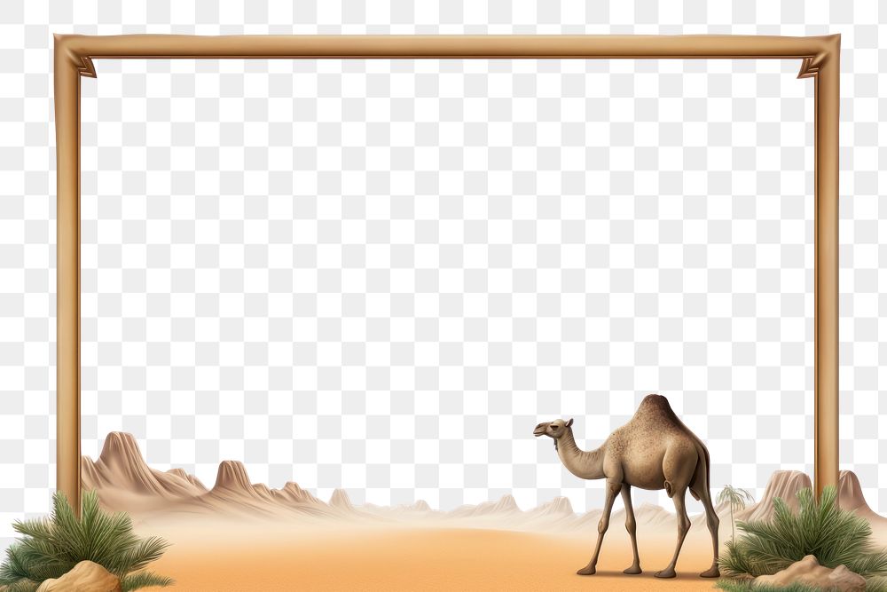 PNG Camel and desert cartoon animal mammal. AI generated Image by rawpixel.