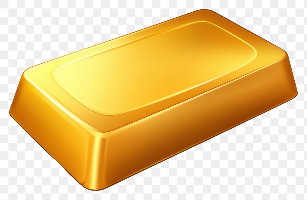 PNG Gold ingot white background simplicity rectangle. AI generated Image by rawpixel.