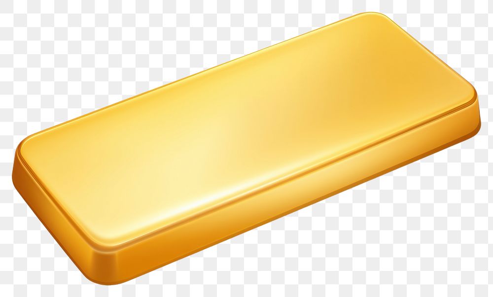 PNG Gold ingot white background electronics rectangle. AI generated Image by rawpixel.