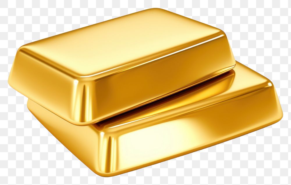 PNG Gold ingots white background treasure savings. AI generated Image by rawpixel.