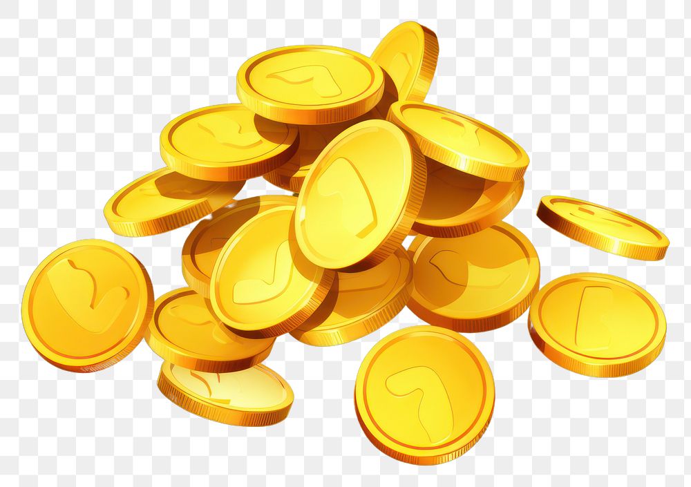 PNG Gold coins floating backgrounds pill investment. AI generated Image by rawpixel.