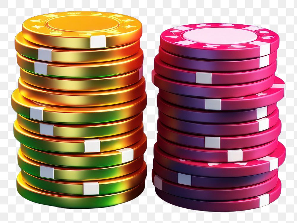 PNG Stacks of casino chips gambling game recreation. 