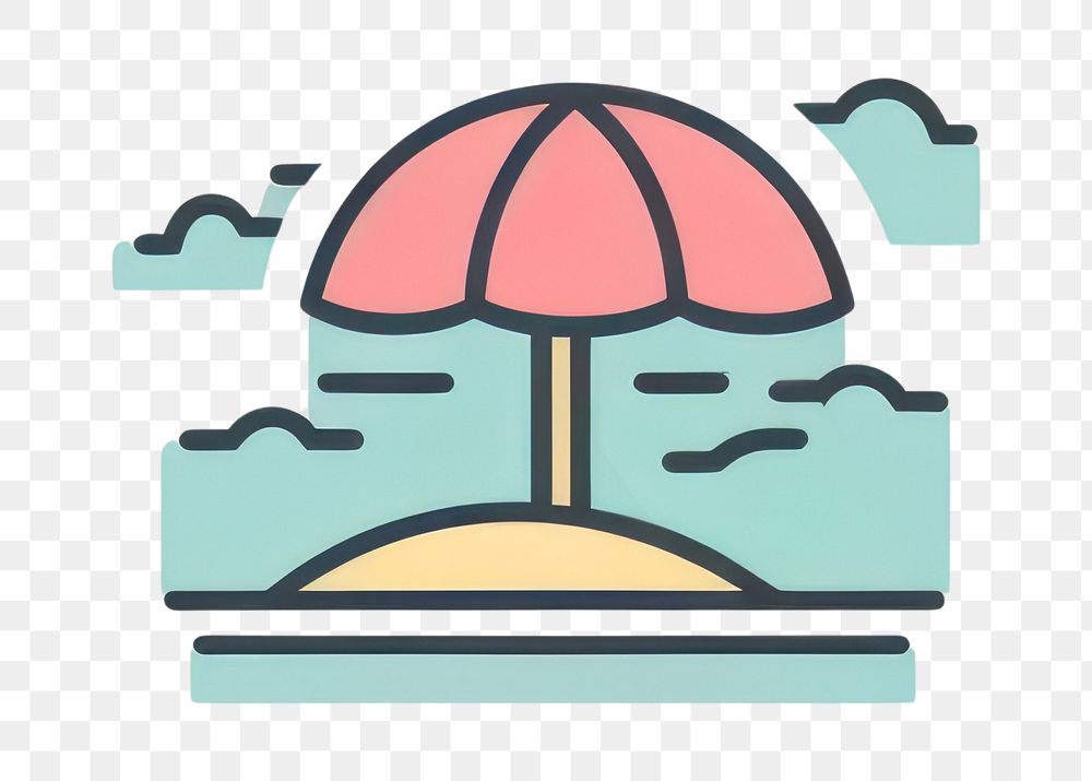 PNG Summer umbrella sunshade outdoors. AI generated Image by rawpixel.
