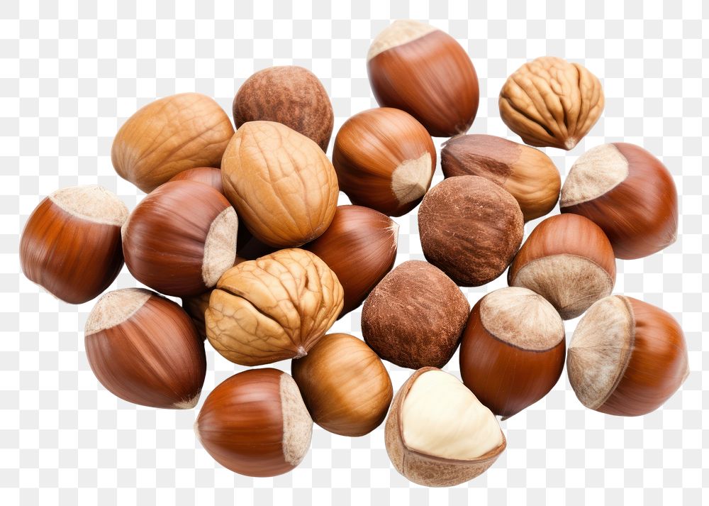 PNG Nuts food backgrounds ingredient. AI generated Image by rawpixel.