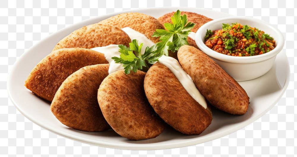 PNG Kibbeh food cutlet bread. AI generated Image by rawpixel.