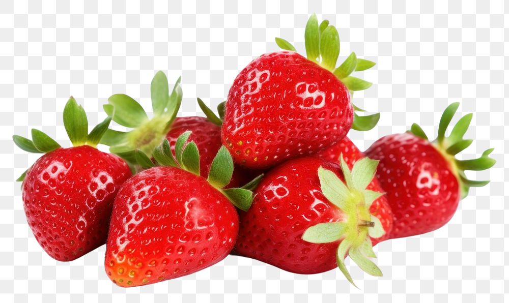 PNG Strawberries strawberry fruit plant. | Premium PNG - rawpixel