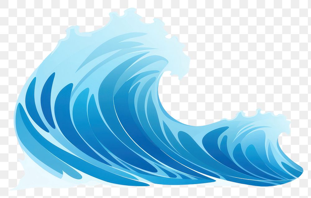 PNG  Blue wave ocean sea splashing. AI generated Image by rawpixel.