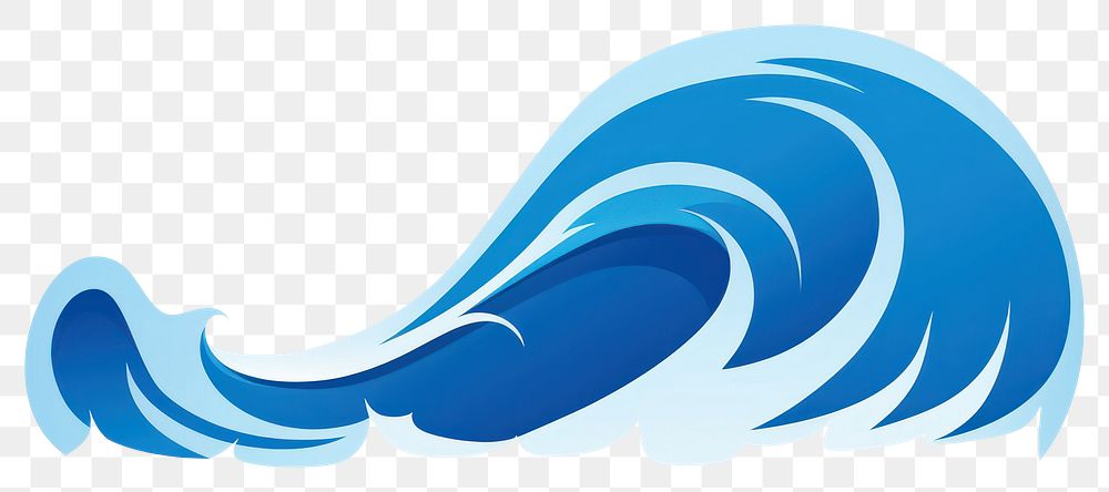 PNG  Blue wave sports ocean logo. AI generated Image by rawpixel.
