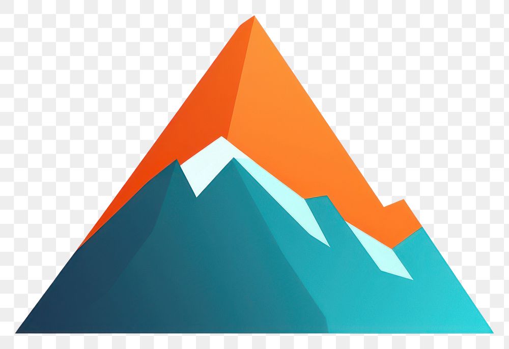 PNG  Mountain white background outdoors triangle. AI generated Image by rawpixel.
