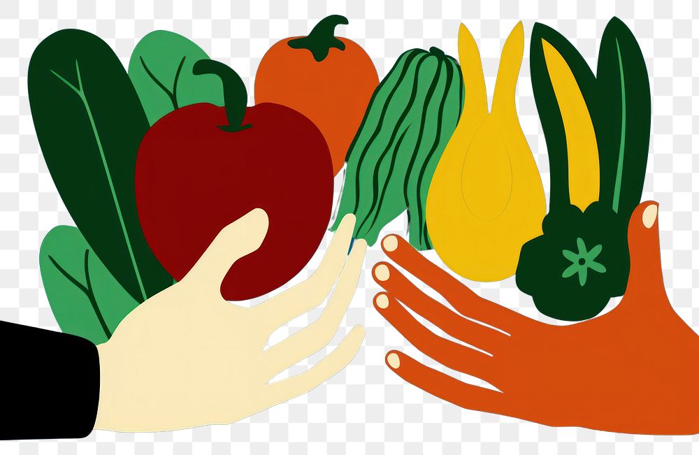 PNG  Hands holding vegetables green food harvesting. AI generated Image by rawpixel.