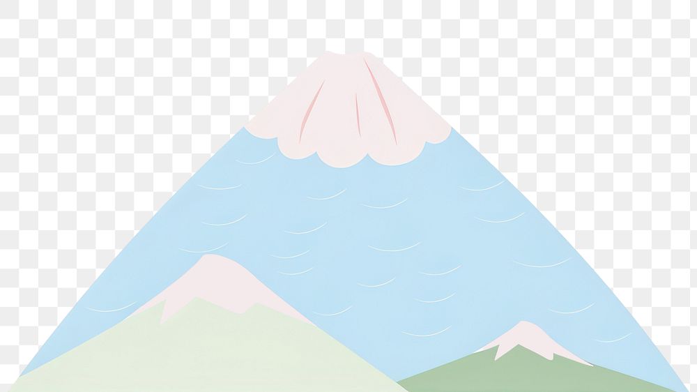 PNG Fuji mountain stratovolcano outdoors triangle. AI generated Image by rawpixel.