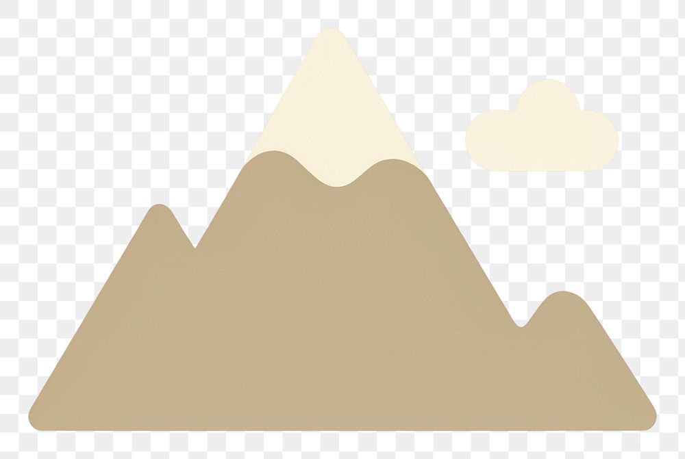 PNG  Mountain tranquility landscape triangle. AI generated Image by rawpixel.