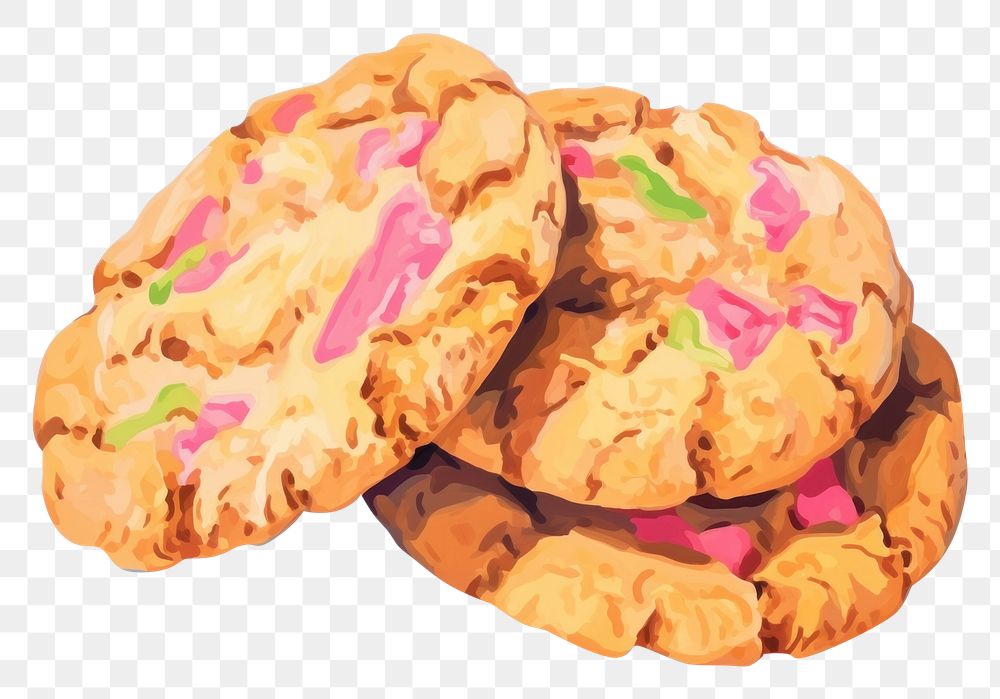 PNG Cookies cookie biscuit cartoon. AI generated Image by rawpixel.