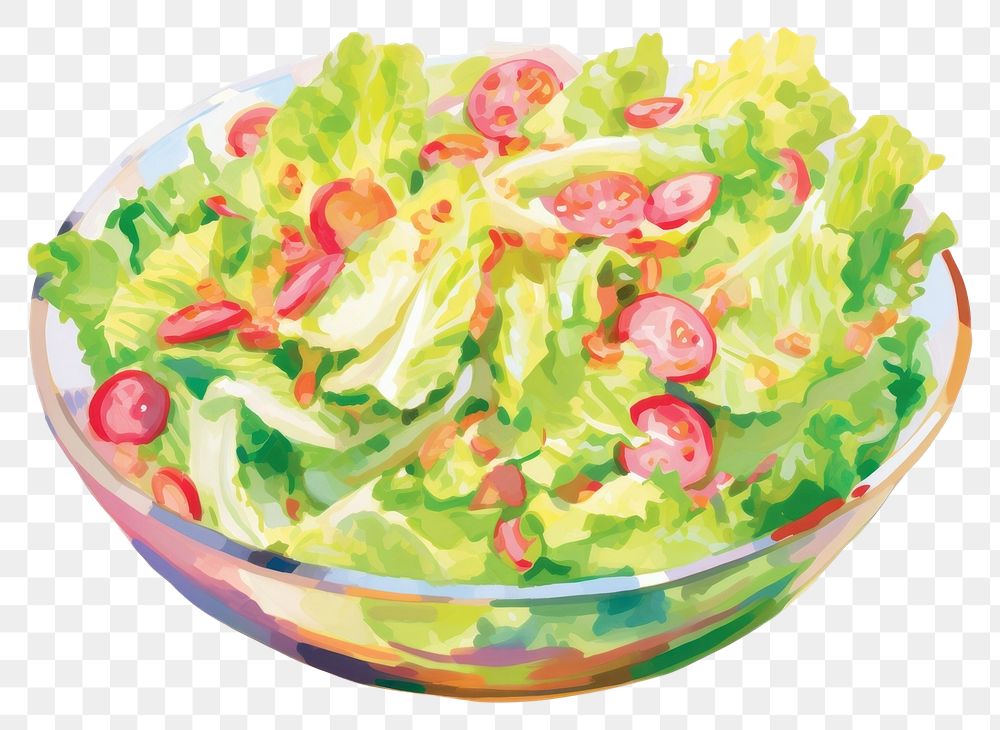 PNG Salad vegetable lettuce salad. AI generated Image by rawpixel.