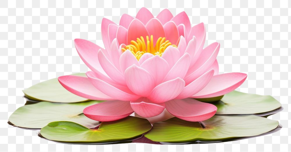 PNG  Lotus flower lily petal plant. AI generated Image by rawpixel.