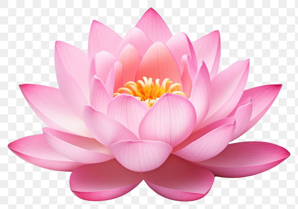 PNG  Lotus flower lily petal plant. AI generated Image by rawpixel.
