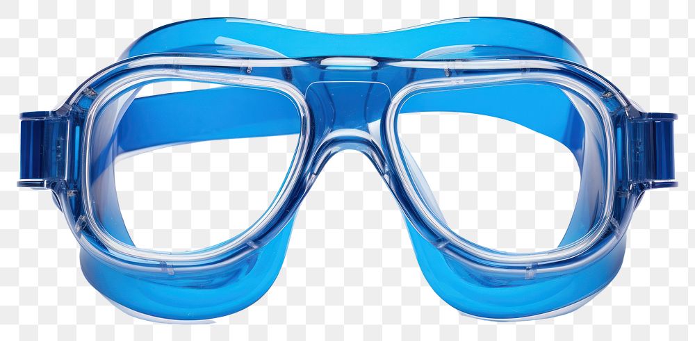 PNG Blue swimming goggles sunglasses white background transparent. AI generated Image by rawpixel.