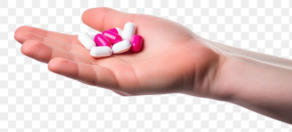 PNG Tablet medicine holding pill hand. AI generated Image by rawpixel.