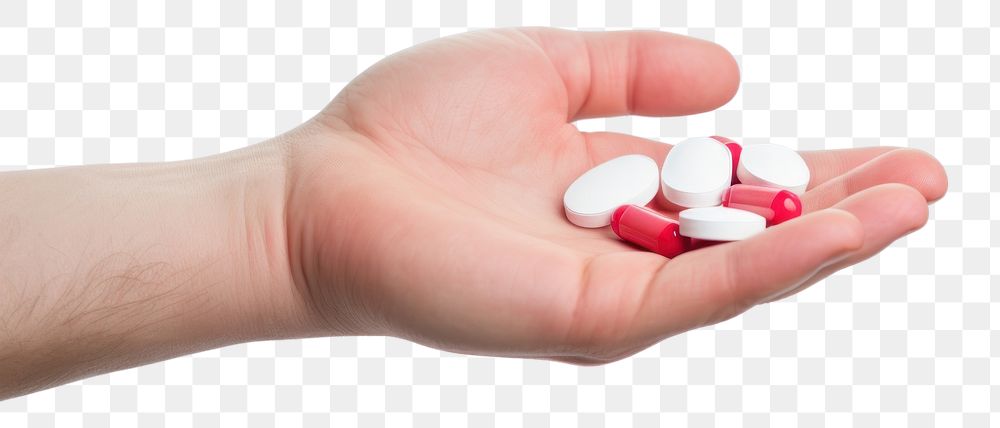 PNG Tablet medicine holding pill hand. AI generated Image by rawpixel.