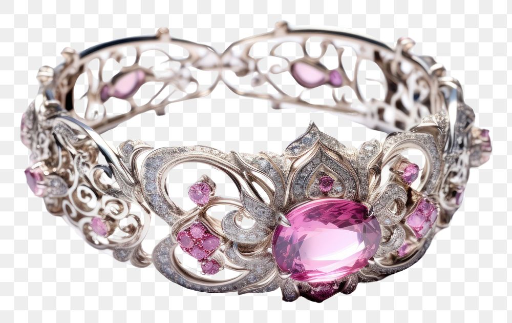 PNG Jewellery bracelet gemstone jewelry. AI generated Image by rawpixel.